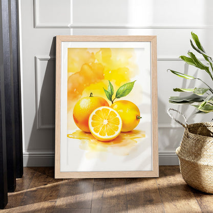 Lemon Art Wall Frame