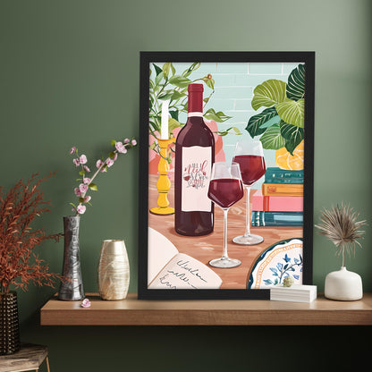 Wine Time Wall Frame