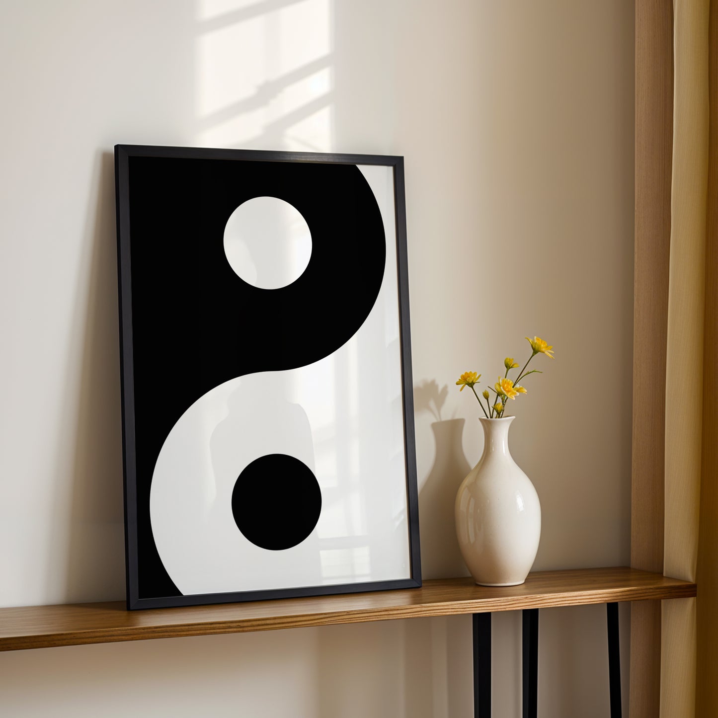 Yin Yang Minimalist Wall Art