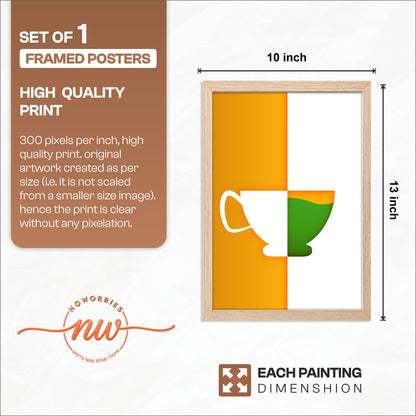 Tricolor Cup Wall Frame