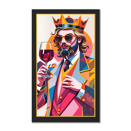 The Wine King Wall Frame