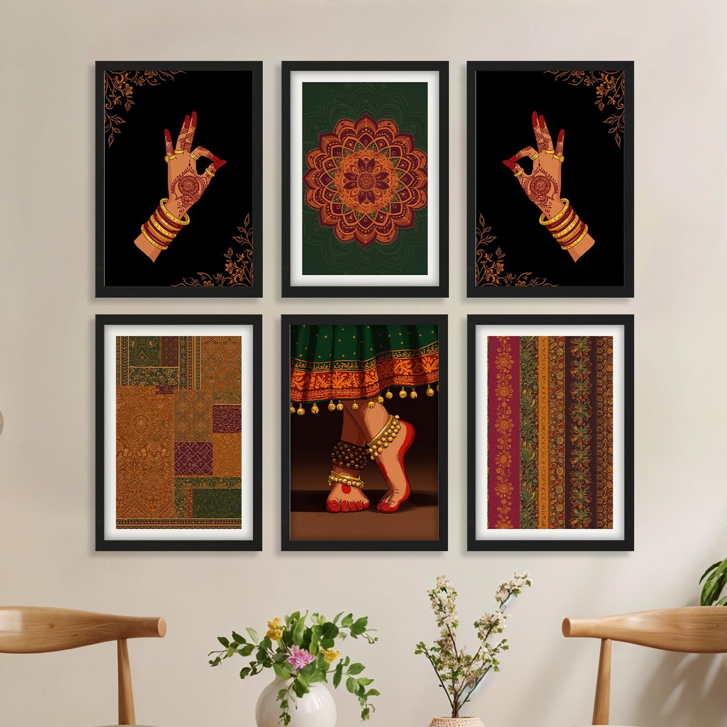 Traditional Dance Aura Set Wall Frames