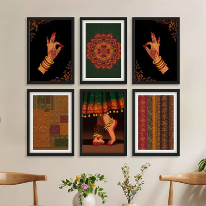 Traditional Dance Aura Set Wall Frames