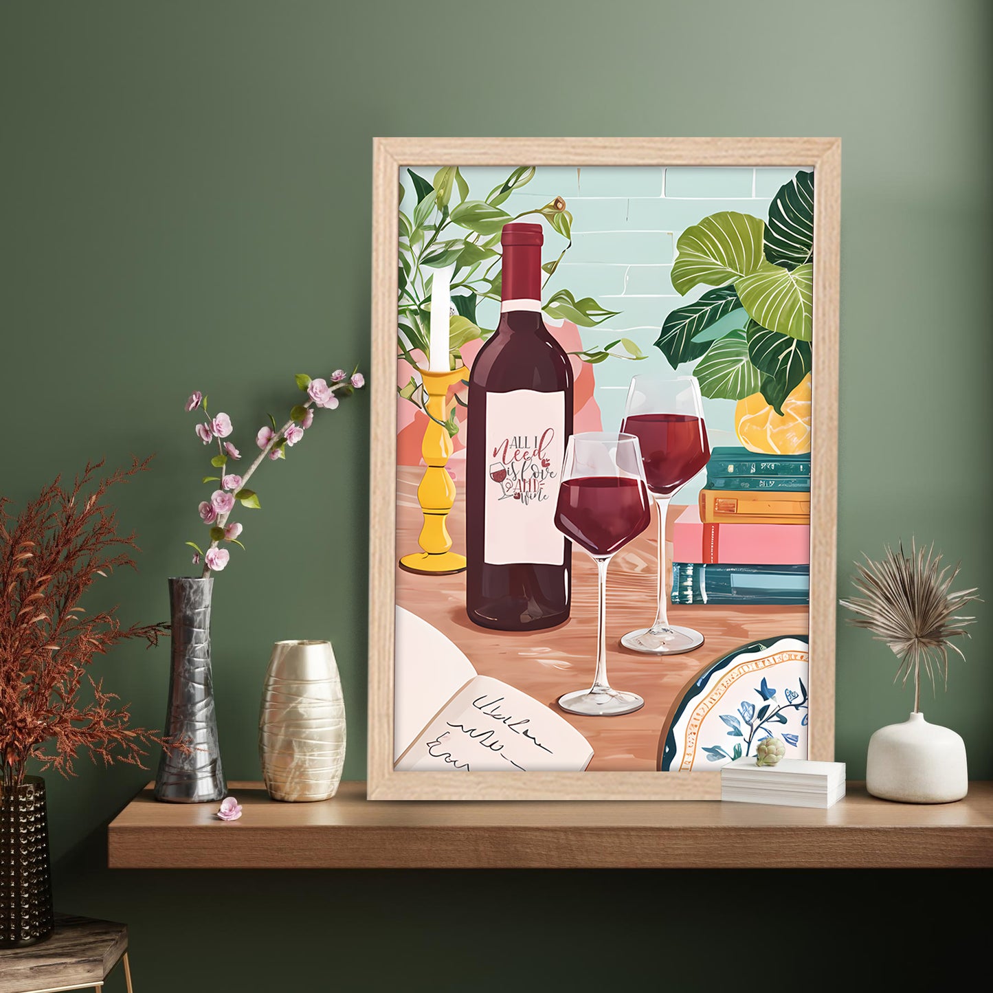 Wine & Dining Wall Art Frame Set of 1
