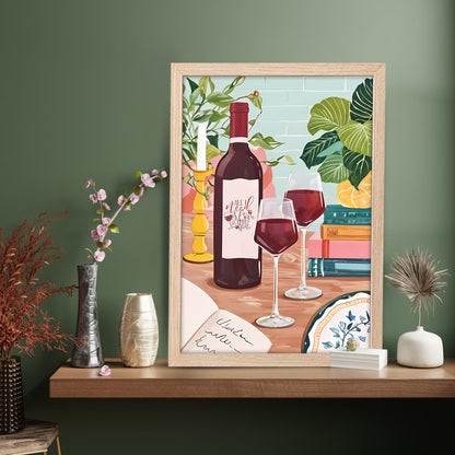 Wine & Dining Wall Art Frame Set of 1