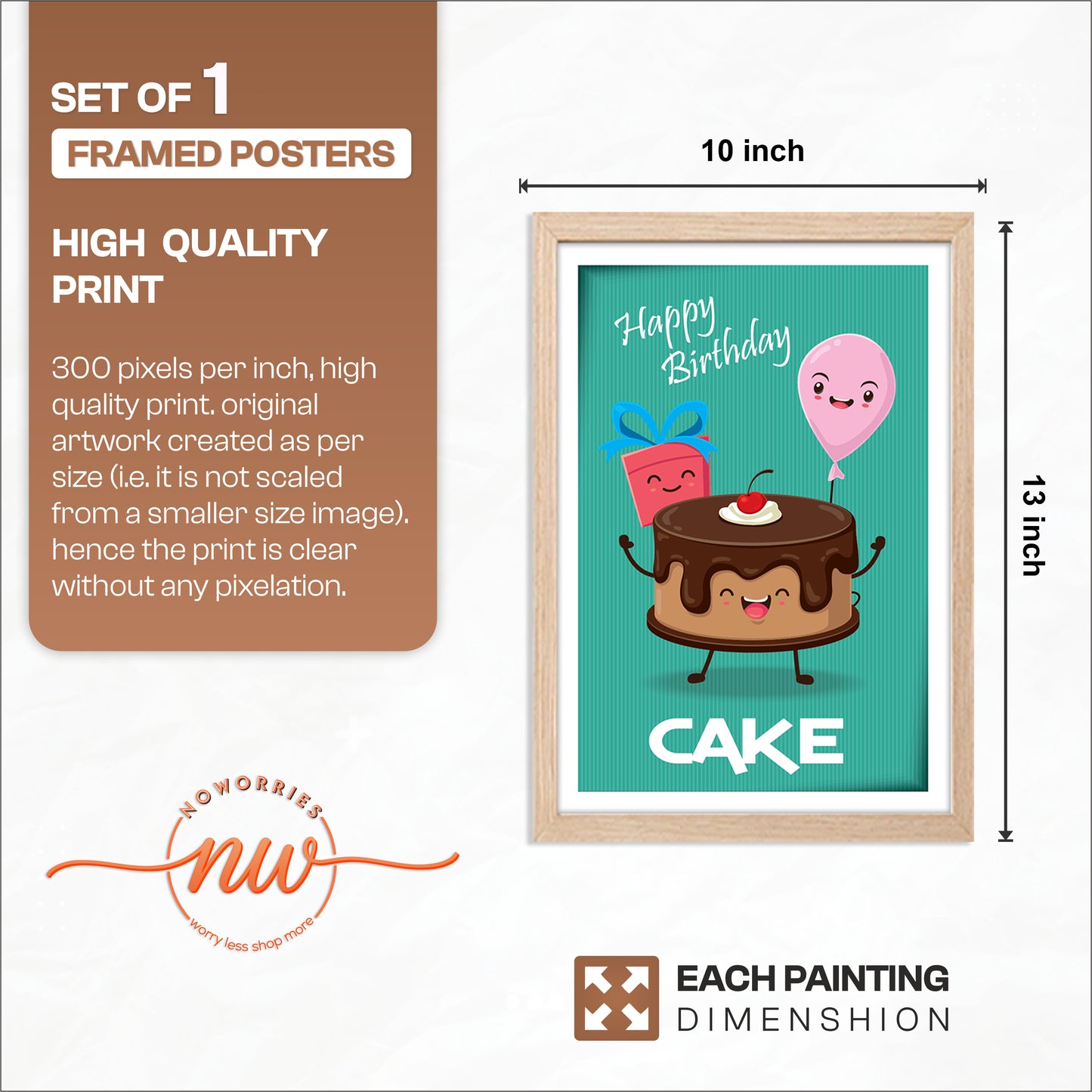 Birthday Cake Wall Frame
