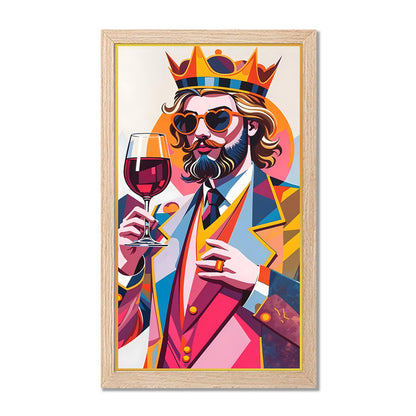 Royal Gentleman Wine Art Frame Set of 1