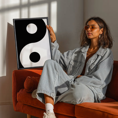 Yin Yang Minimalist Wall Art