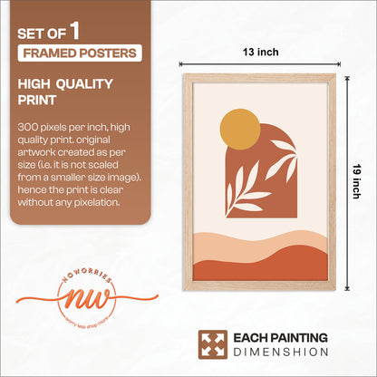 Abstract Floral Vase Wall Frame