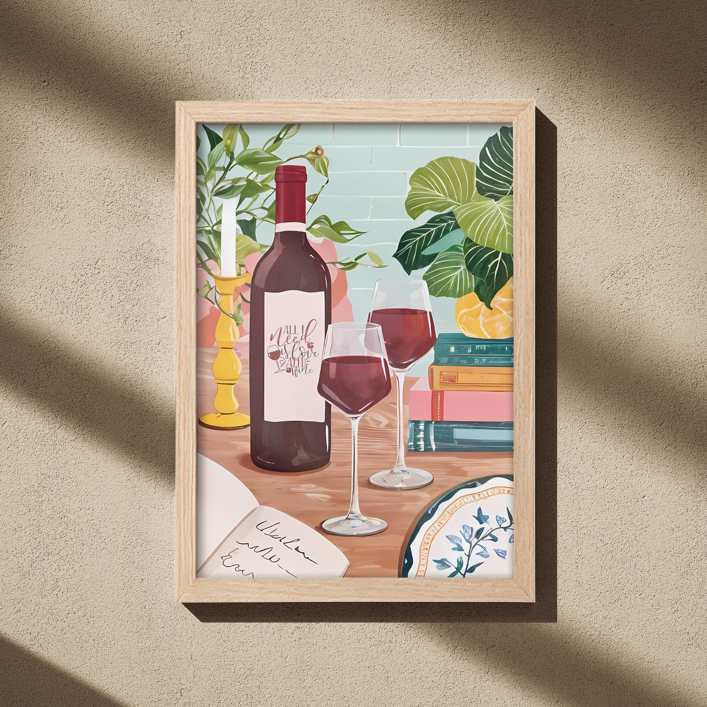 Wine & Dining Wall Art Frame Set of 1