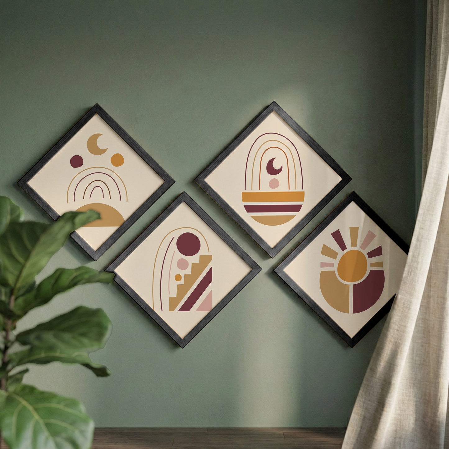 Boho Art Wall Frames