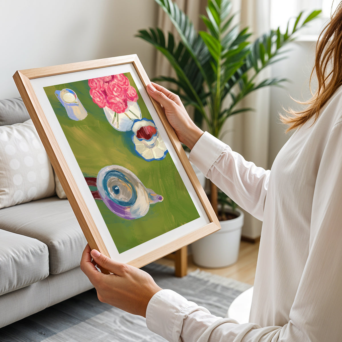 Floral Tea Time Wall Poster