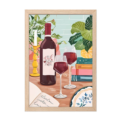 Wine & Dining Wall Art Frame Set of 1