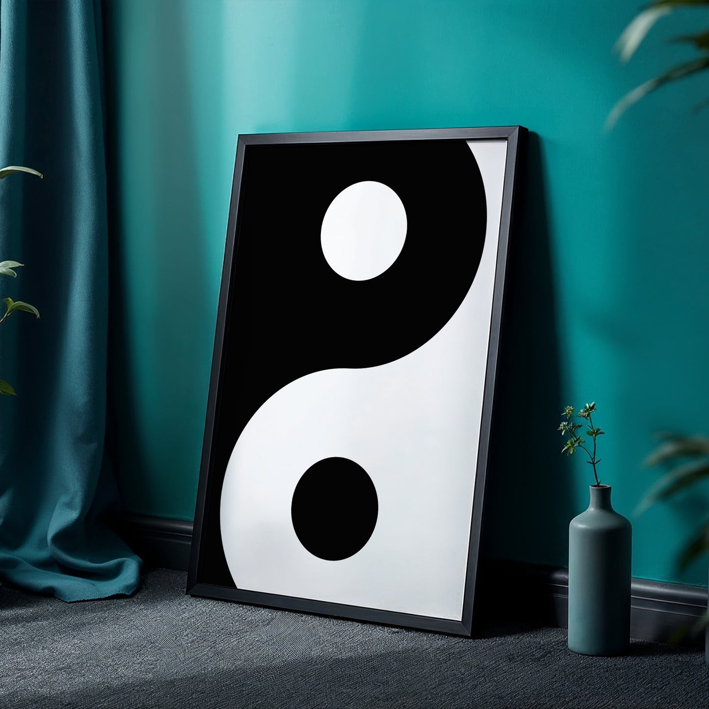 Yin Yang Minimalist Wall Art