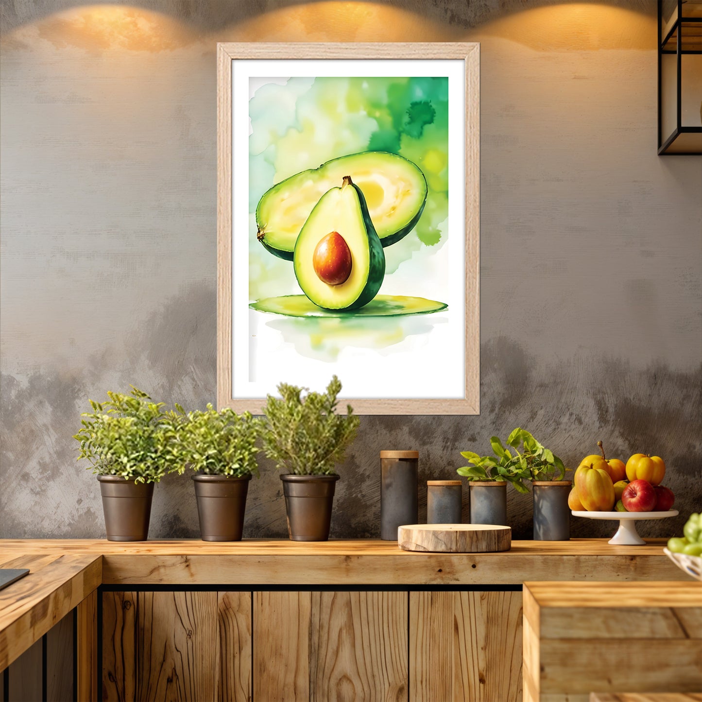Avocado Bloom Wall Frame