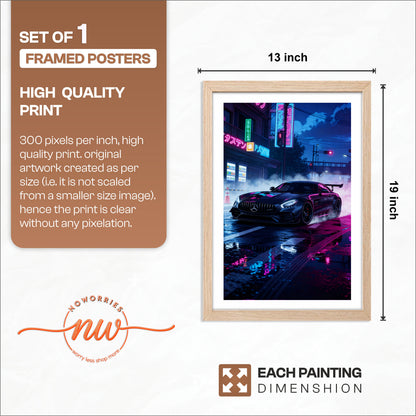 Midnight Racer Poster Frame