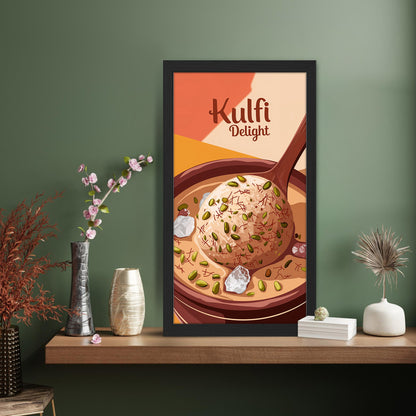 Kulfi Delight Food Art Frame Set of 1