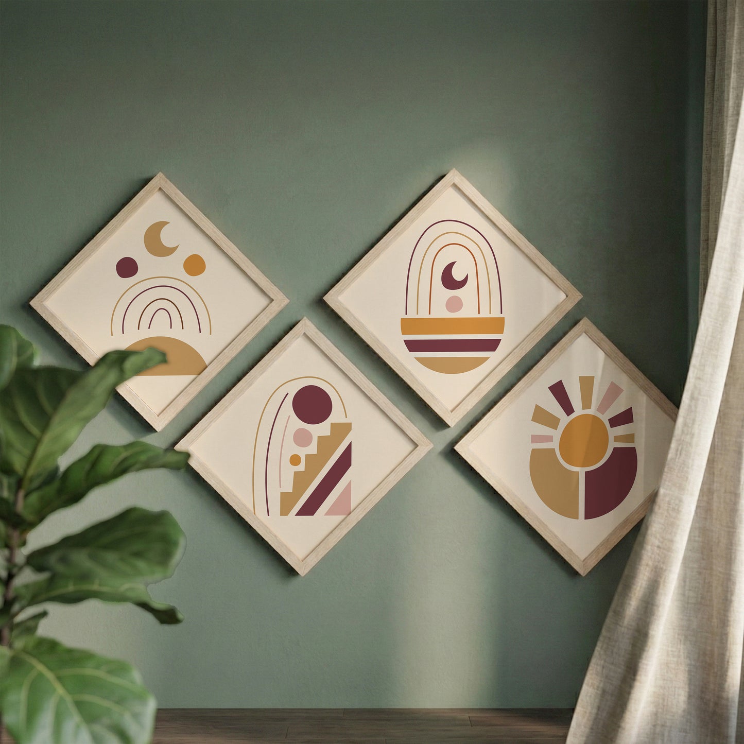 Boho Art Wall Frames