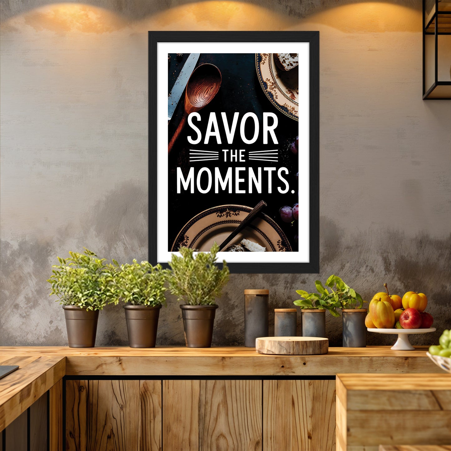Savor Moments Wall Frame