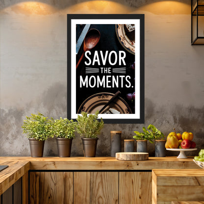 Savor Moments Wall Frame