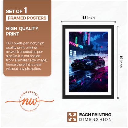 Midnight Racer Poster Frame