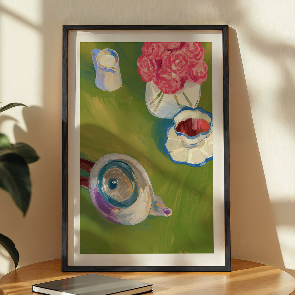Floral Tea Time Wall Poster