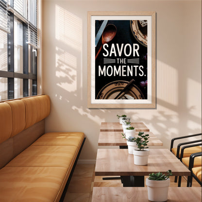 Savor Moments Wall Frame