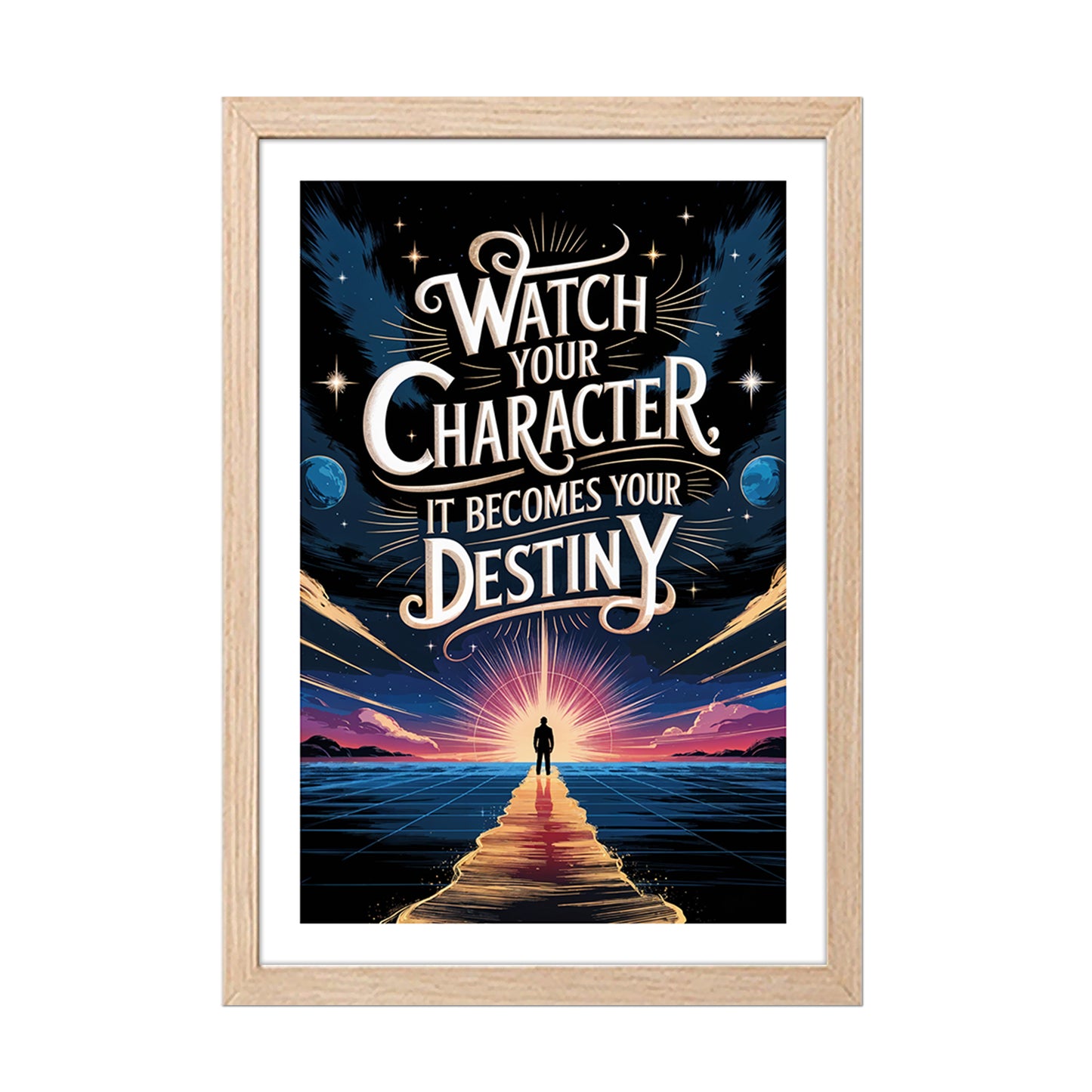 Watch Your Character Motivational Poster