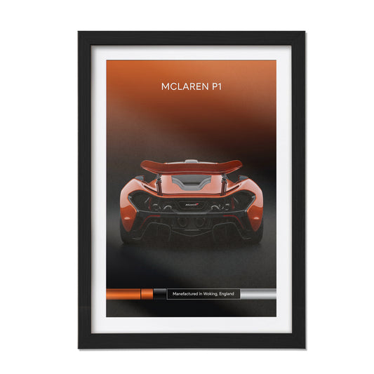 McLaren P1 Rearview Wall Frame