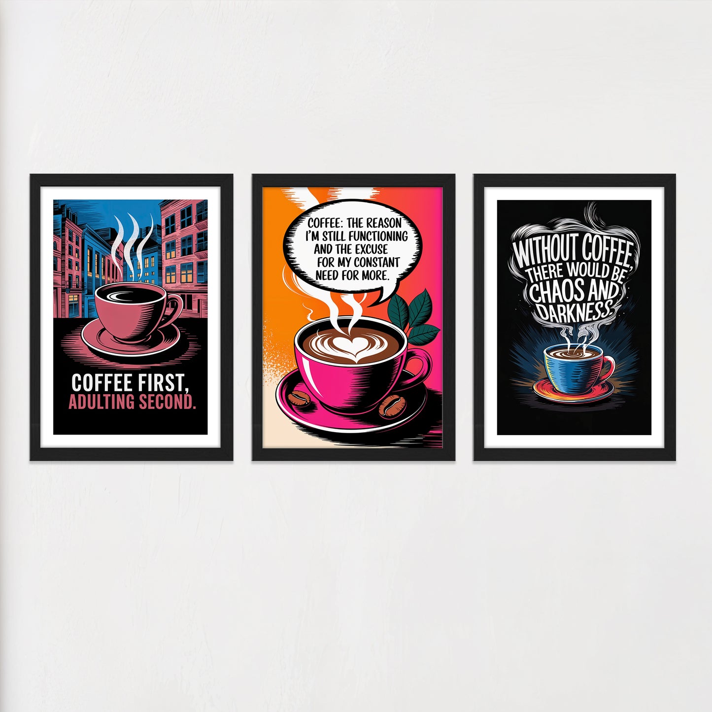 Coffee Wall Frame Set