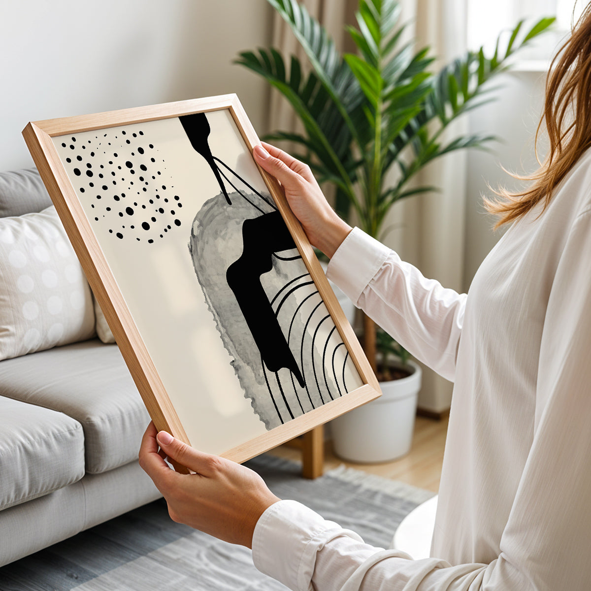 Monochrome Flow Poster