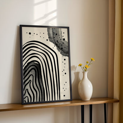 Wave Abstract Wall Frame