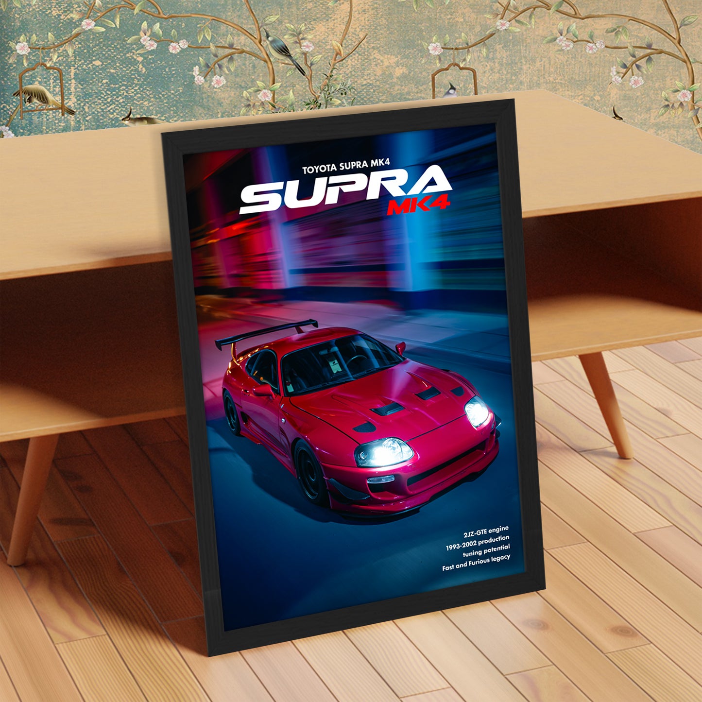 Supra MK4 Midnight Run Wall Frame