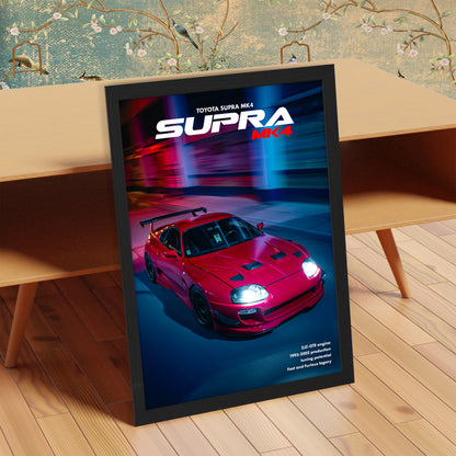 Supra MK4 Midnight Run Wall Frame