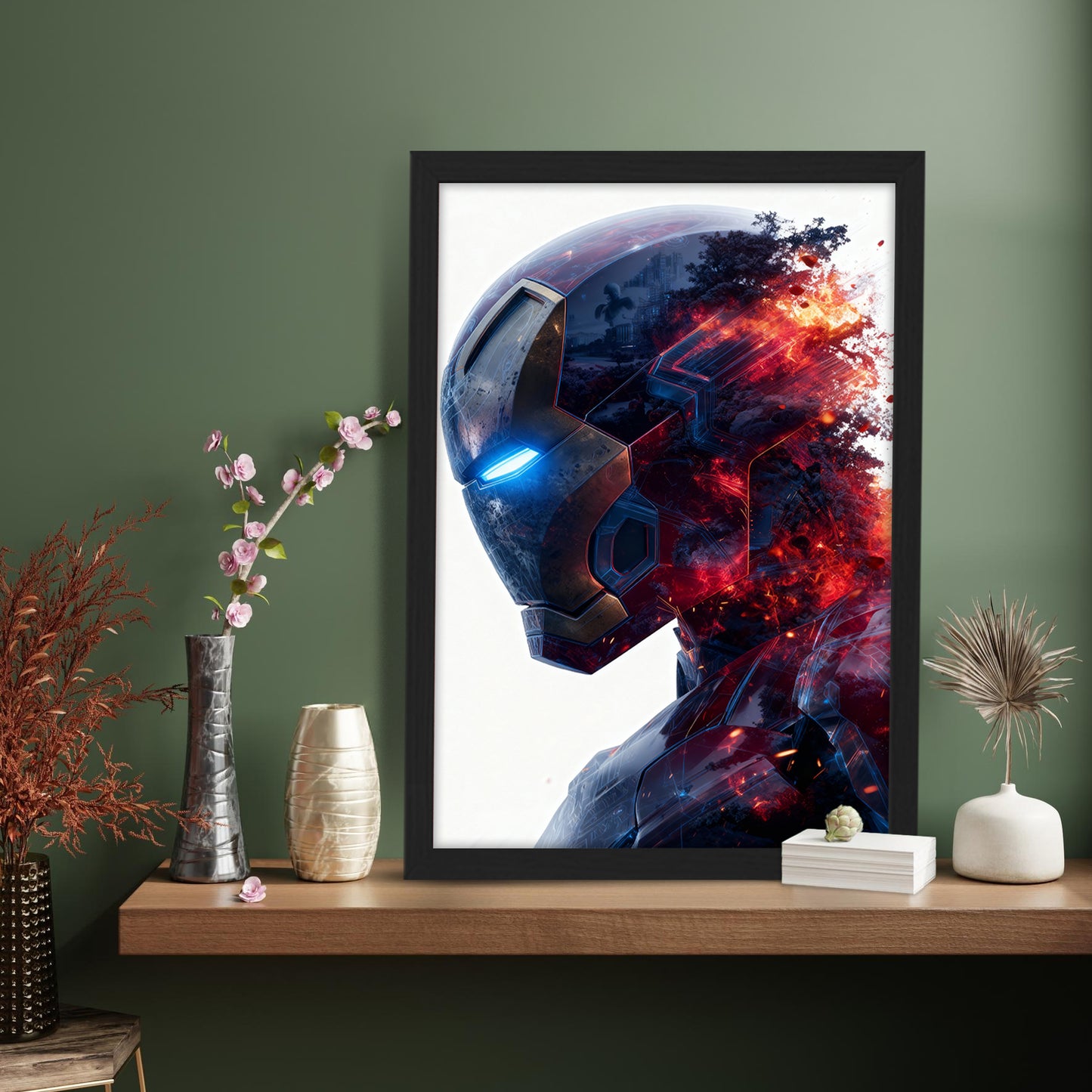 Dissolving Iron Man Helmet Art Print