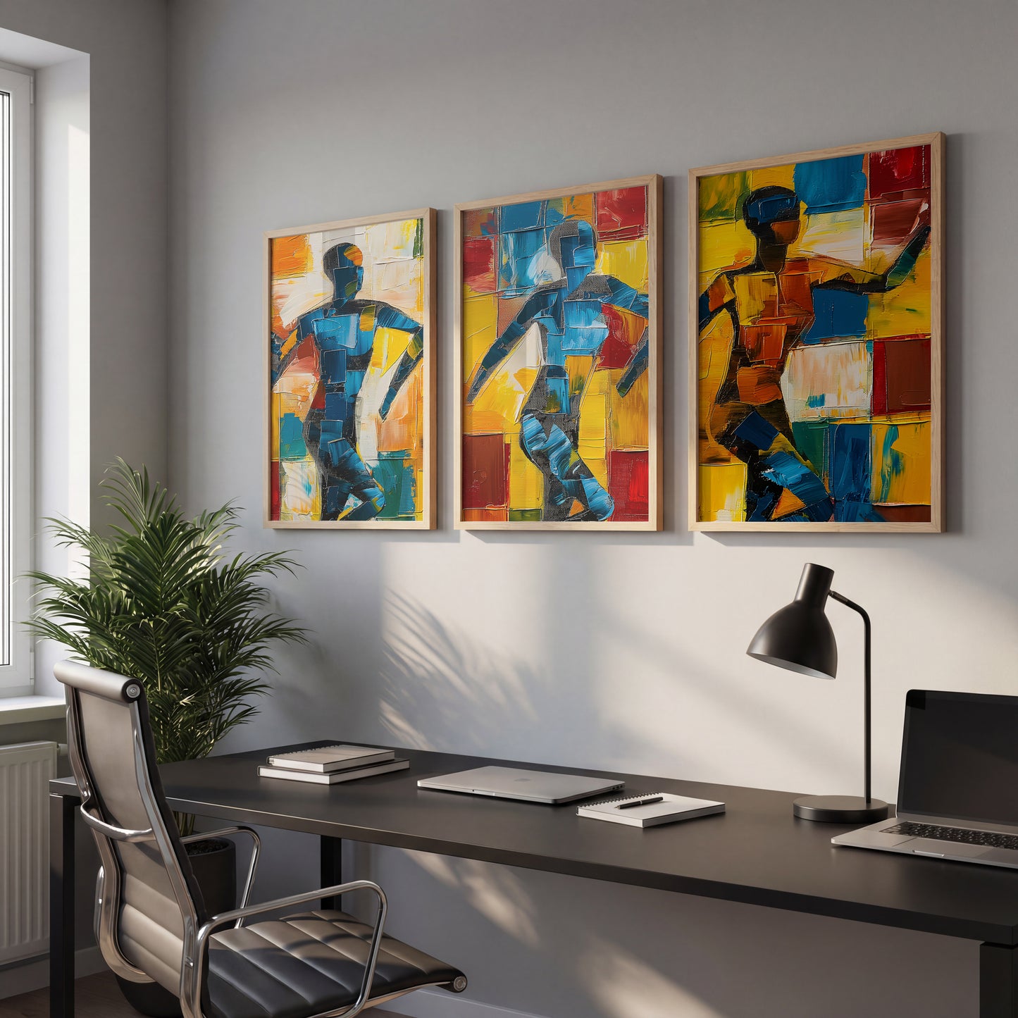 Abstract Figure Wall Art Set of 3