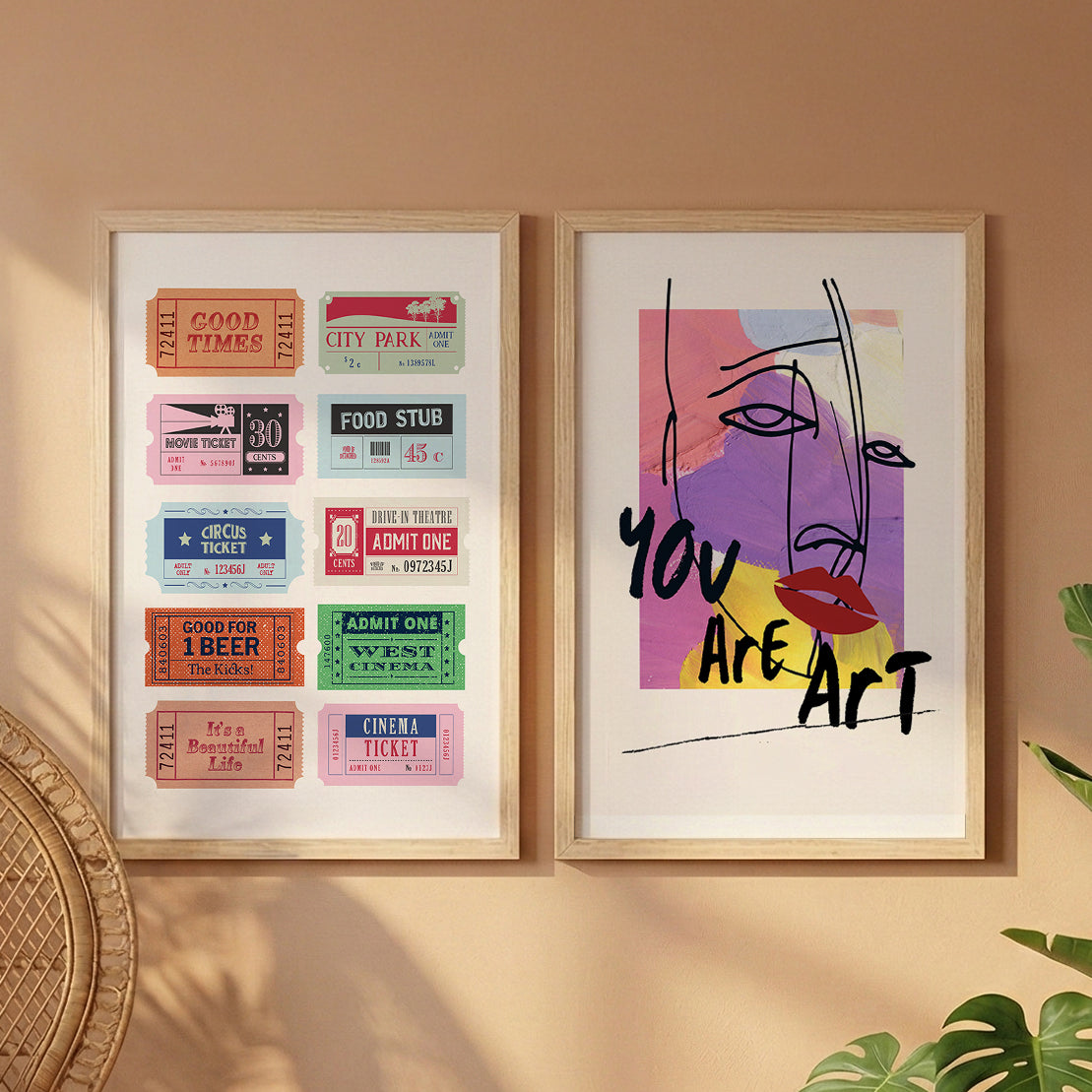 Pop Art Expression Wall Art Set