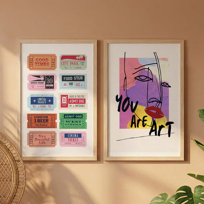 Pop Art Expression Wall Art Set