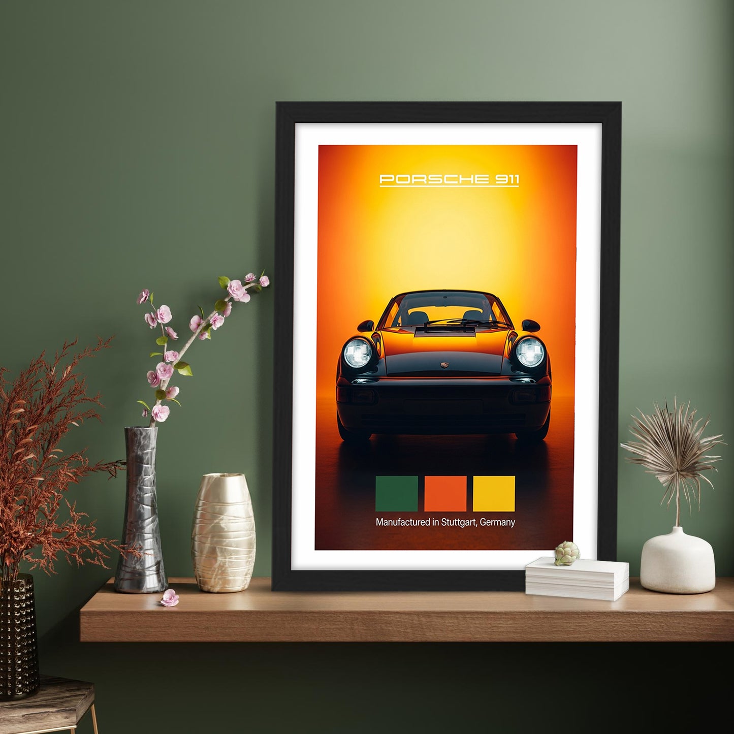 Porche 911 Car Wall Frame