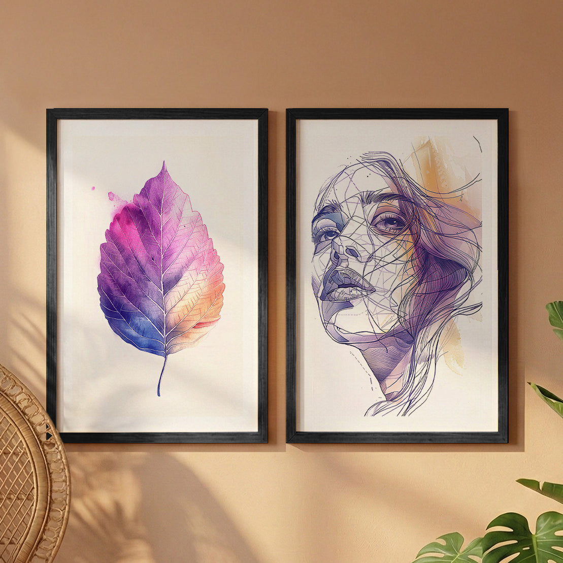 Violet Muse Wall Art Set