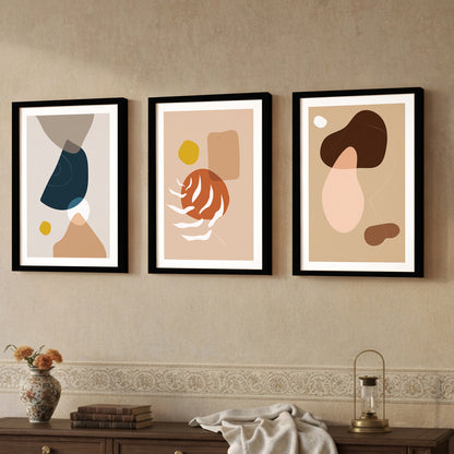 Contemporary Abstract Wall Art Set of 3