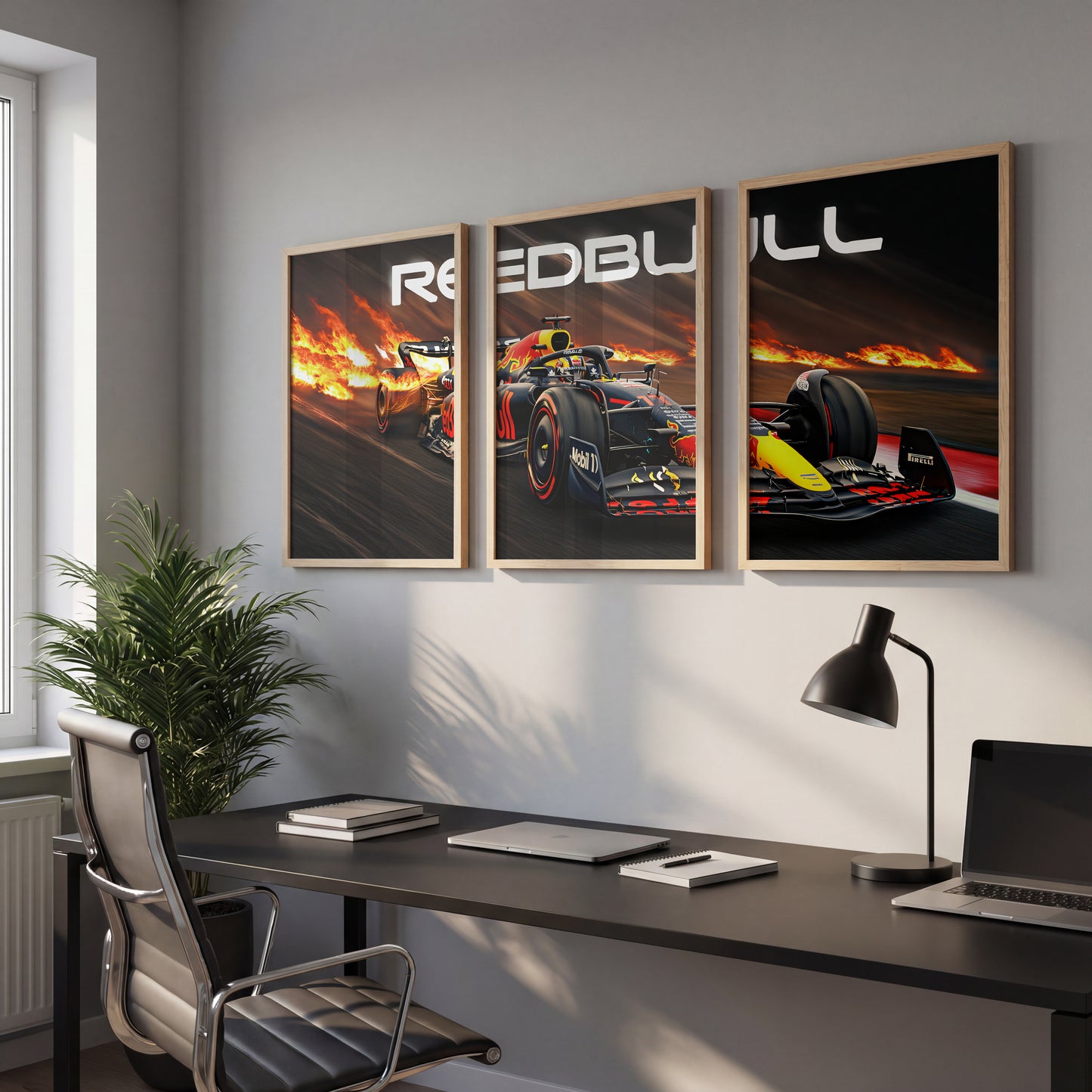 Red Bull Racing Wall Frame Set of 3