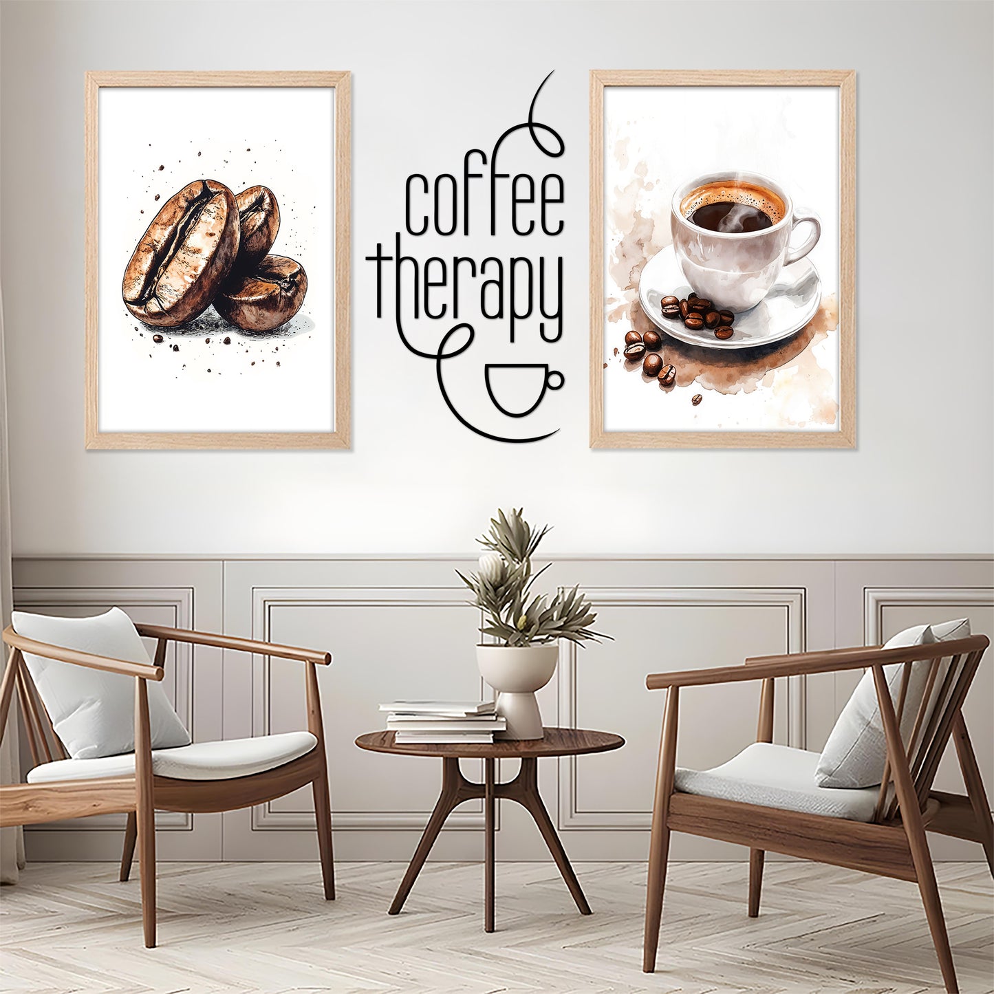 Vintage Food Quote Wall Art Set