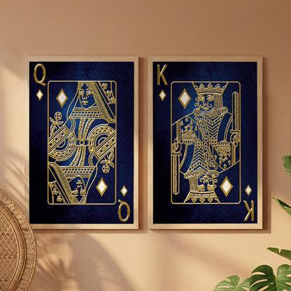 Royal Playing Cards Wall Art Set