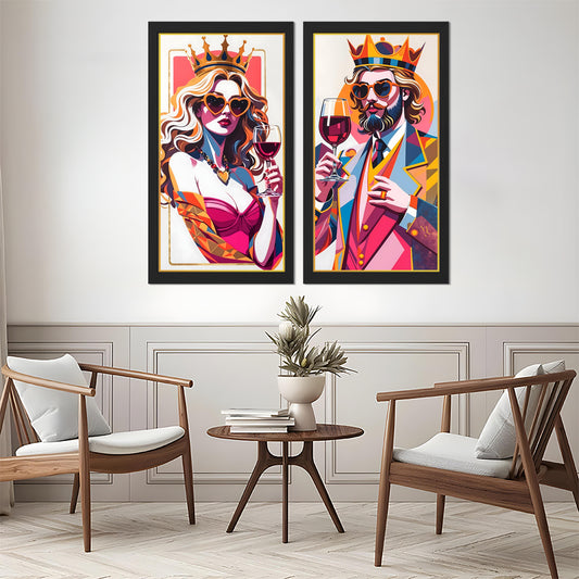 Modern Regal Wine Coupler Wall Art