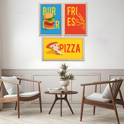 Fast Food Trio Wall Frame Set