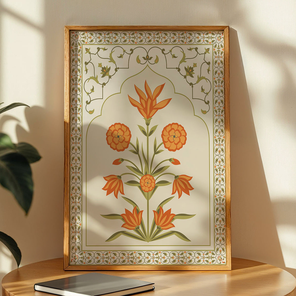 Floral Mughal Pattern Frame