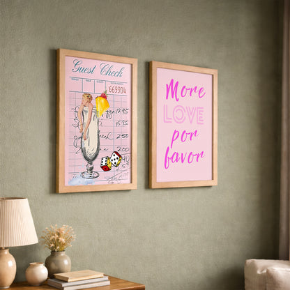 Pink Pop Wall Art Set
