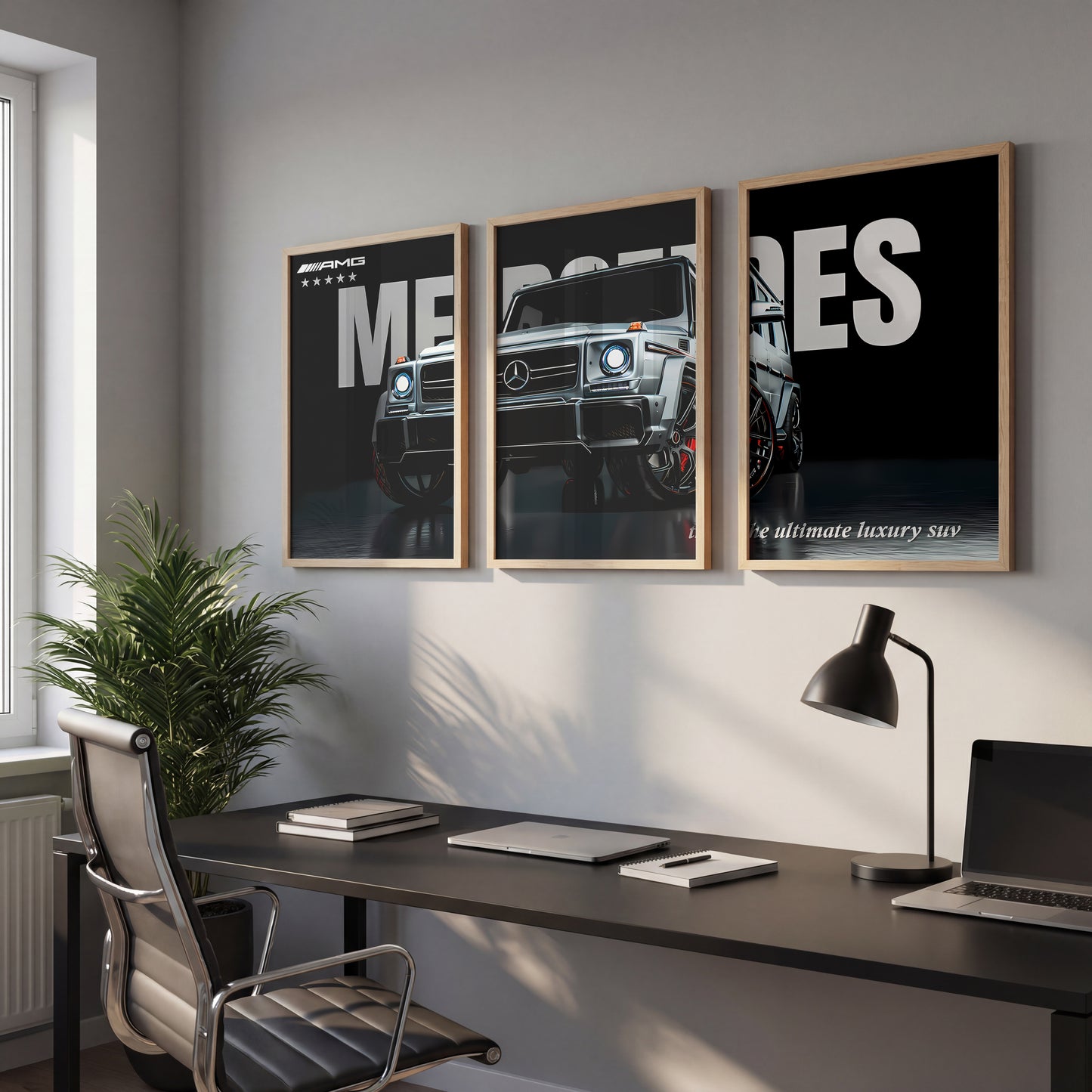 Luxury G-Class Art Wall Frame Set of 3