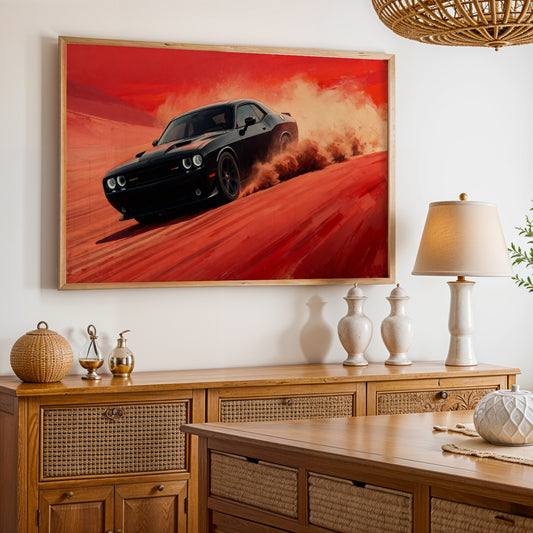 Hellcat Desert Rush Wall Art